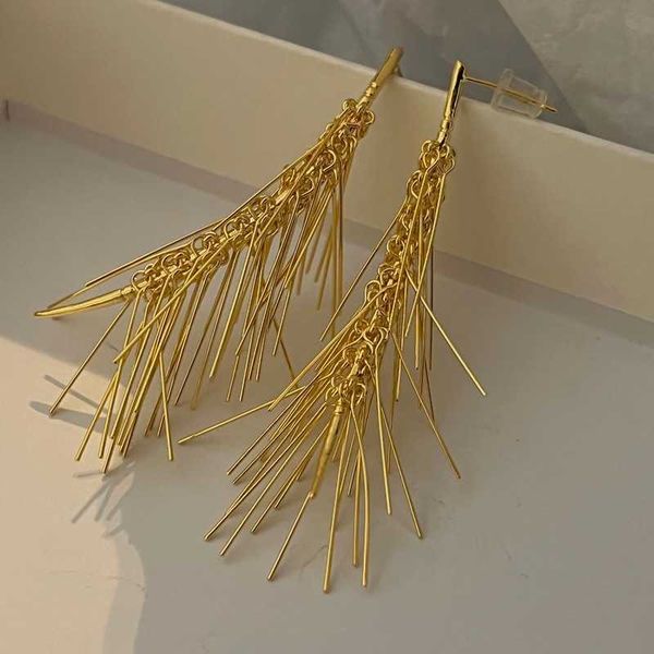french romantic novelty pine needles foreign modifying face earrings 95 needles female unique design, Golden
french romantic novelty pine needles foreign modifying face earrings 95 needles female unique design, Golden
