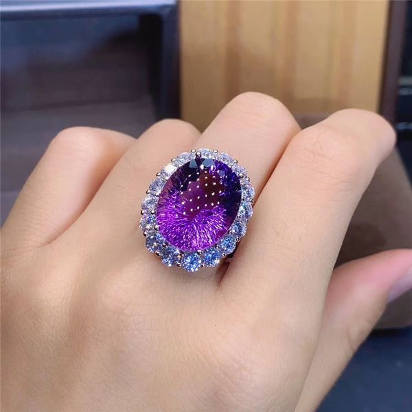 with side stones large particles of natural amethyst 925 silver ring simple store promotions jewelry support detection 230224
with side stones large particles of natural amethyst 925 silver ring simple store promotions jewelry support detection 230224