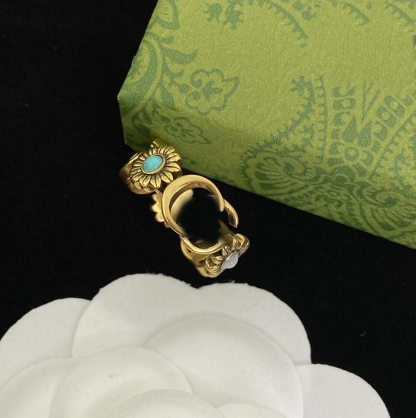 vintage two letter flower gold silver ring bague bijoux fashion designer jewelry for women lady couple gift rings with box
vintage two letter flower gold silver ring bague bijoux fashion designer jewelry for women lady couple gift rings with box