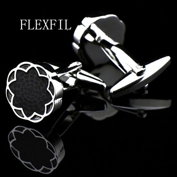 cuff links flexfil round lotus jewelry french shirt fashion links for men s links buttons black 230223, Silver
cuff links flexfil round lotus jewelry french shirt fashion links for men s links buttons black 230223, Silver