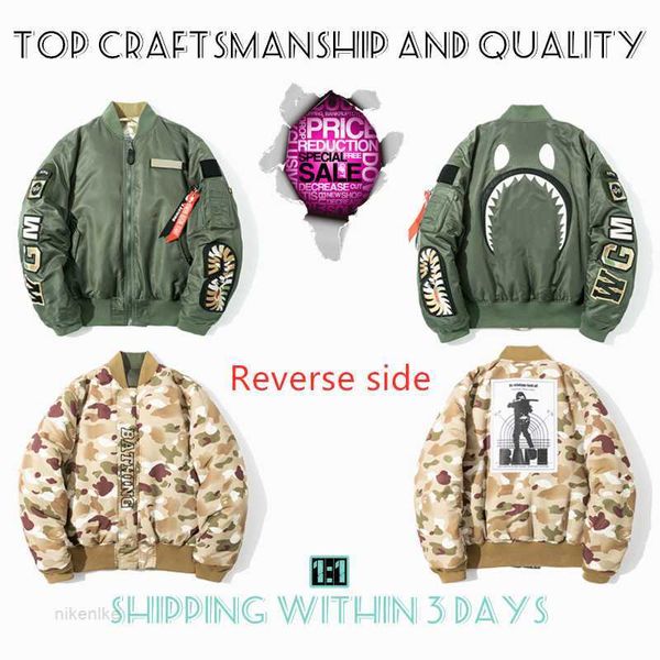 craftsmanship mens jackets shark mens star spots designers coat varsity co-branding stylist cotton clothes military style camouflage jacket, Black;brown
craftsmanship mens jackets shark mens star spots designers coat varsity co-branding stylist cotton clothes military style camouflage jacket, Black;brown