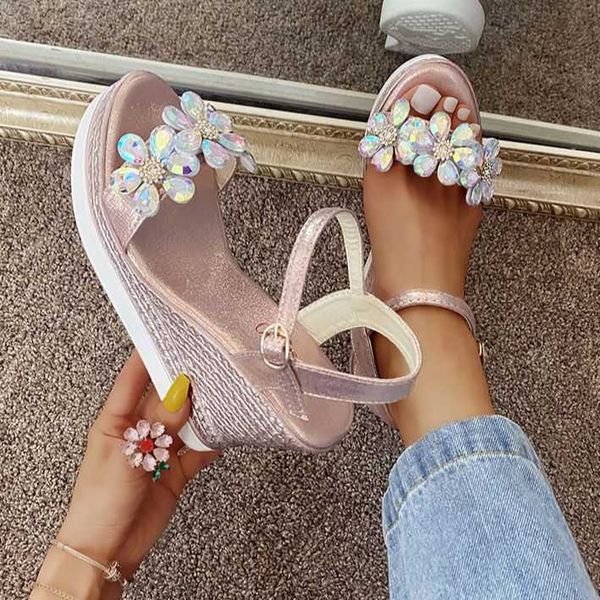 sandals new female ankle strap buckle rhinestone crystal 2023 summer women round toe high heels fashion ladies wedges shoes gold y2302, Black
sandals new female ankle strap buckle rhinestone crystal 2023 summer women round toe high heels fashion ladies wedges shoes gold y2302, Black