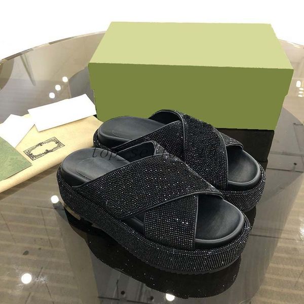 designer women slipper summer thick bottom classic sandals rhinestone shoes quality assurance sandal brand beach casual sandals comfortable, Black
designer women slipper summer thick bottom classic sandals rhinestone shoes quality assurance sandal brand beach casual sandals comfortable, Black