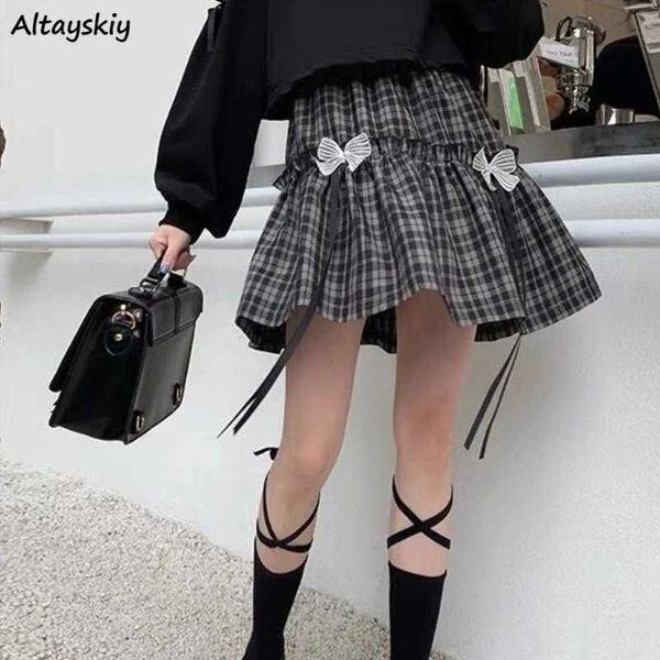 skirts mini skirts women classical plaid with cute bow a-line slim summer new all-match chic elastic waist dent harajuku lovely ins l230224, Black
skirts mini skirts women classical plaid with cute bow a-line slim summer new all-match chic elastic waist dent harajuku lovely ins l230224, Black