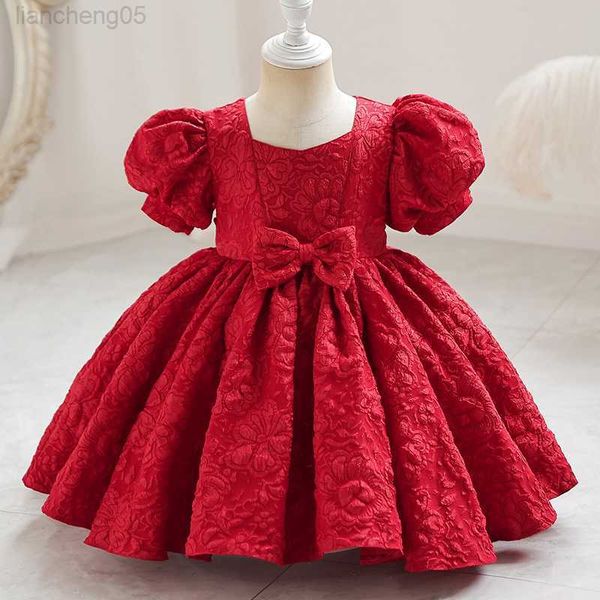 girl's dresses toddler girl dress court style vintage bow wedding gown bubble sleeve kids party wear princess dress baby girl dresses w, Red;yellow
girl's dresses toddler girl dress court style vintage bow wedding gown bubble sleeve kids party wear princess dress baby girl dresses w, Red;yellow