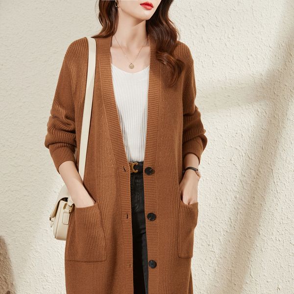 women's jackets casual long cashmere coat women's vintage loose thickened sweater solid color oversized pullover korean fashion cl, Black;brown
women's jackets casual long cashmere coat women's vintage loose thickened sweater solid color oversized pullover korean fashion cl, Black;brown
