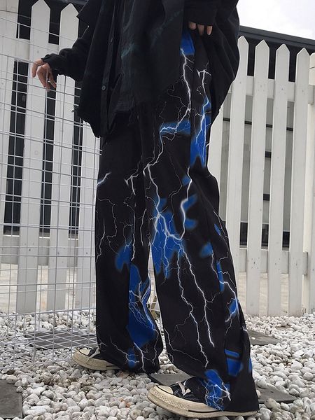 women's pants capris y2k women's pants harajuku street retro lightning casual trousers for female loose wide leg trouser suits clo, Black;white
women's pants capris y2k women's pants harajuku street retro lightning casual trousers for female loose wide leg trouser suits clo, Black;white