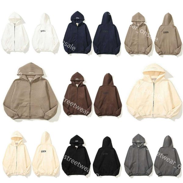ess designer men full zip up hoodie jacket with pockets loose casual cotton classic solid color hoodies couple lovers clothing 0042, Black
ess designer men full zip up hoodie jacket with pockets loose casual cotton classic solid color hoodies couple lovers clothing 0042, Black