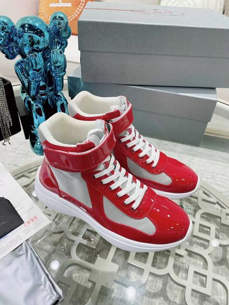 perfect americas cup high-sneakers shoes men casual walking rubber sole men's sports mesh fabric patent leather outdoor trainers 38-46, Black
perfect americas cup high-sneakers shoes men casual walking rubber sole men's sports mesh fabric patent leather outdoor trainers 38-46, Black