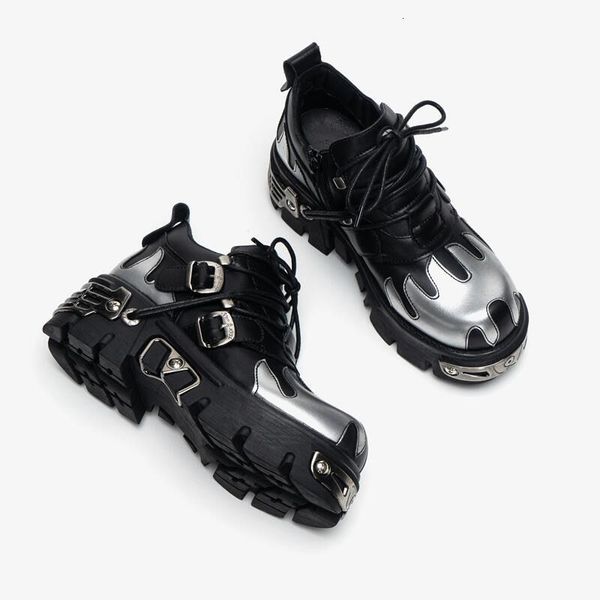 boots u double punk style woman gothic flame carved vintage rock shoes dark leather metal niche low platform 230223, Black
boots u double punk style woman gothic flame carved vintage rock shoes dark leather metal niche low platform 230223, Black