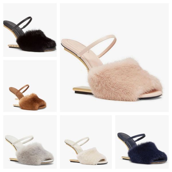 fashion luxury brand first women sandals shoes black fur strap gold-colored f-shaped sculpted heels lady wedge & mules peep toe white slippe
fashion luxury brand first women sandals shoes black fur strap gold-colored f-shaped sculpted heels lady wedge & mules peep toe white slippe
