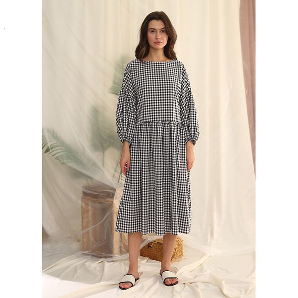 casual dresses vintage plaid 100% cotton elegant for women retro puff sleeve party summer holiday beach sundress 230224, Black;gray
casual dresses vintage plaid 100% cotton elegant for women retro puff sleeve party summer holiday beach sundress 230224, Black;gray