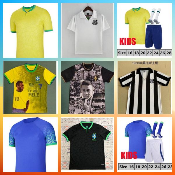 1957 1970 2022 2023 pele retro soccer jerseys santos special brasil camiseta de futbol men kids g.jesus women football shirts vini jr richar, Black;yellow
1957 1970 2022 2023 pele retro soccer jerseys santos special brasil camiseta de futbol men kids g.jesus women football shirts vini jr richar, Black;yellow