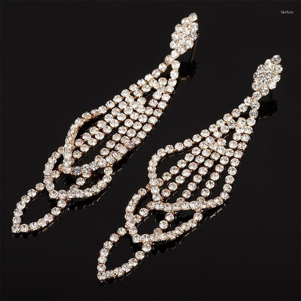 dangle earrings bridal beautiful 3 level design long sparkling rhinestone crystal for women wedding jewelry e469, Silver
dangle earrings bridal beautiful 3 level design long sparkling rhinestone crystal for women wedding jewelry e469, Silver