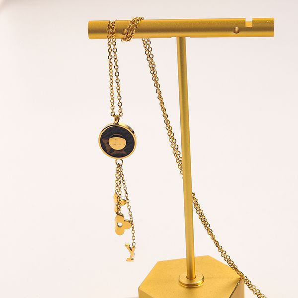 classic never fading luxury brand designer pendants necklaces faux leather plated stainless steel letter choker pendant necklace chain jewel, Silver
classic never fading luxury brand designer pendants necklaces faux leather plated stainless steel letter choker pendant necklace chain jewel, Silver