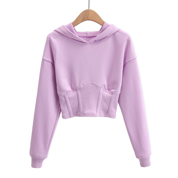 women s hoodies sweatshirts hooded solid color pullover high waist short sweater spring autumn loose and versatile slim crop 230224, Black
women s hoodies sweatshirts hooded solid color pullover high waist short sweater spring autumn loose and versatile slim crop 230224, Black