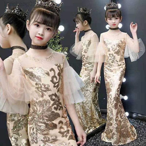 girl's dresses golden trumpet holiday dress kids full length elegant wedding ceremony girl dress princess birthday party dress for kids, Red;yellow
girl's dresses golden trumpet holiday dress kids full length elegant wedding ceremony girl dress princess birthday party dress for kids, Red;yellow