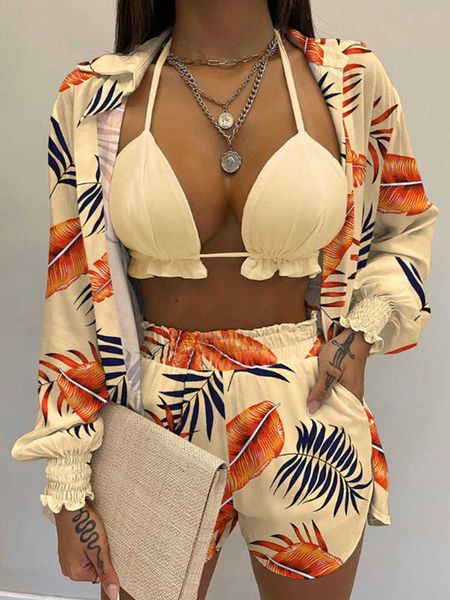 women's swimwear high waist bikini set print women's swimsuit three pieces swimwear beachwear 2023 new bathing suit shorts cover u, White;black
women's swimwear high waist bikini set print women's swimsuit three pieces swimwear beachwear 2023 new bathing suit shorts cover u, White;black