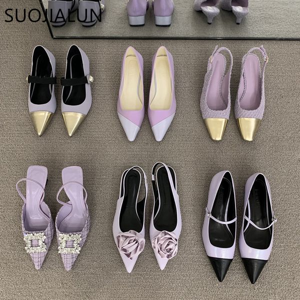 sandals suojialun 2023 brand women sandal fashion purple ladies elegant dress flat shoes pointed toe slip on outdoor casual sho 230224, Black
sandals suojialun 2023 brand women sandal fashion purple ladies elegant dress flat shoes pointed toe slip on outdoor casual sho 230224, Black
