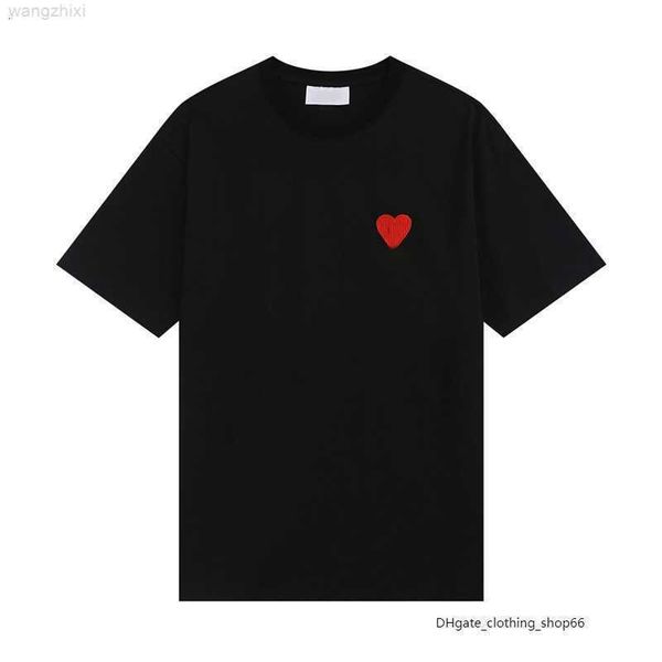 t shirt male and female designers amis paristshirt highs quality embroidered red love summer round neck jumper couple tshirts 66, Black
t shirt male and female designers amis paristshirt highs quality embroidered red love summer round neck jumper couple tshirts 66, Black