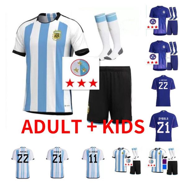 3 star 2022 argentina soccer jerseys dybala aguero maradona di maria j. alvarez home away pre-match football shirt men kids kit set socks, Black;yellow
3 star 2022 argentina soccer jerseys dybala aguero maradona di maria j. alvarez home away pre-match football shirt men kids kit set socks, Black;yellow