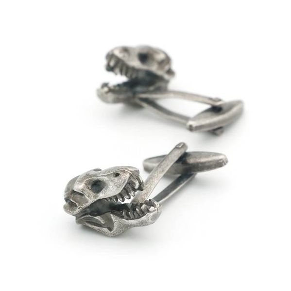 men's dinosaur skull cufflinks novelty animal head design vintage color brass cuff links wholesale&retail, Silver
men's dinosaur skull cufflinks novelty animal head design vintage color brass cuff links wholesale&retail, Silver