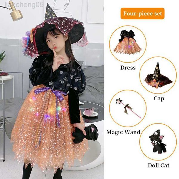 girl's dresses 2022 new children's princess christmas witch vampire halloween cosplay comes girls carnival party dress 2-10 years, Red;yellow
girl's dresses 2022 new children's princess christmas witch vampire halloween cosplay comes girls carnival party dress 2-10 years, Red;yellow