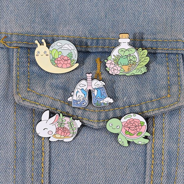cartoon animal pot culture brooches snail rabbit turtle chest model collar pins alloy flower plant corsage badge for backpack clothes, Gray
cartoon animal pot culture brooches snail rabbit turtle chest model collar pins alloy flower plant corsage badge for backpack clothes, Gray