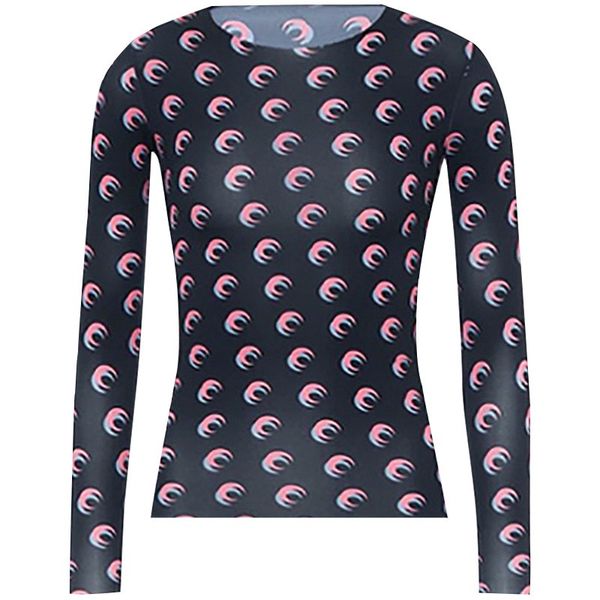 designer womens knits tees clothes moon print printed stylist women long sleeve graphic tees tunics koszulka damska crescent apparel fashion, White
designer womens knits tees clothes moon print printed stylist women long sleeve graphic tees tunics koszulka damska crescent apparel fashion, White