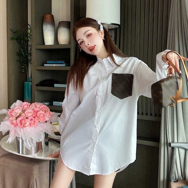 23ss designer brand women long-sleeved shirt coat lapel shirts matching belt womens clothing a1, White;black
23ss designer brand women long-sleeved shirt coat lapel shirts matching belt womens clothing a1, White;black
