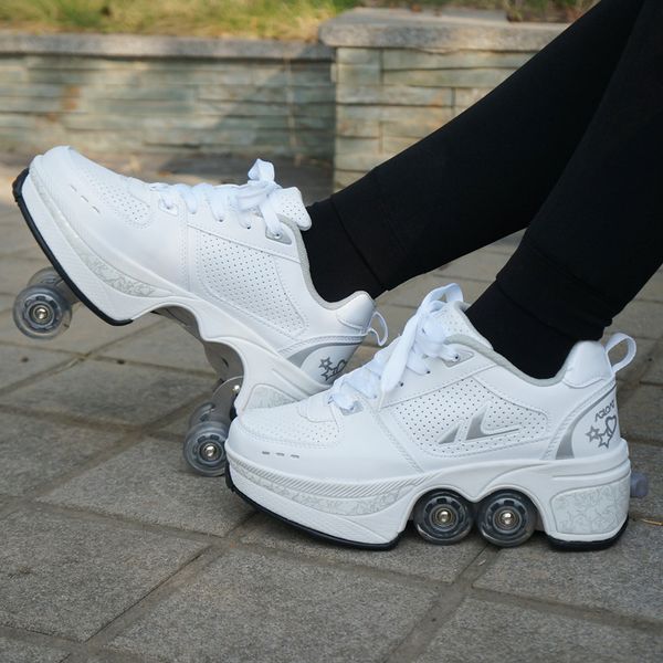 dress shoes deformation double row double-wheel casual roller automatic four-wheel dual-purpose skates skateboard 230224, Black
dress shoes deformation double row double-wheel casual roller automatic four-wheel dual-purpose skates skateboard 230224, Black