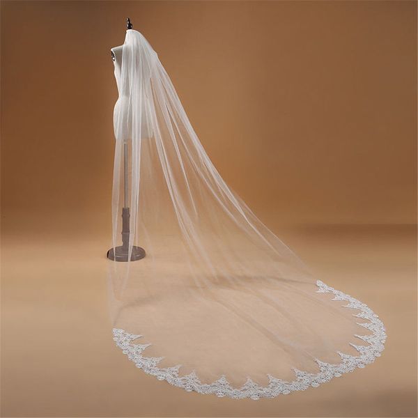 wedding hair jewelry voile mariage 3 m one layer lace edge white ivory cathedral veil long bridal women accessories 230224, Slivery;golden
wedding hair jewelry voile mariage 3 m one layer lace edge white ivory cathedral veil long bridal women accessories 230224, Slivery;golden