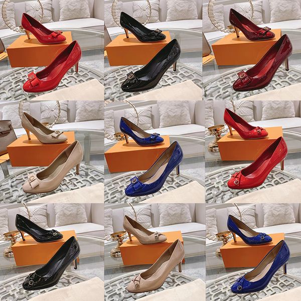 2023 designer bowknot round toe high heel sandals womens luxury 100% leather letters metal buckle shallow mouth dress sandal ladys pure colo, Black
2023 designer bowknot round toe high heel sandals womens luxury 100% leather letters metal buckle shallow mouth dress sandal ladys pure colo, Black