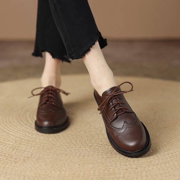 dress shoes spring women loafers split leather round toe square heel casual laceup low pumps oxford 230224, Black
dress shoes spring women loafers split leather round toe square heel casual laceup low pumps oxford 230224, Black