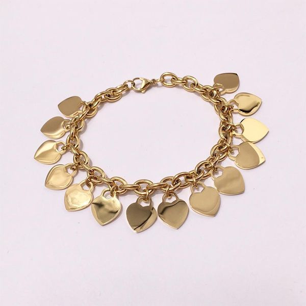 luxury heart bracelet 18k gold plated charm bracelets women wristband cuff hearts pendants bangles cuff silver golden rose designer jewelry, Golden;silver
luxury heart bracelet 18k gold plated charm bracelets women wristband cuff hearts pendants bangles cuff silver golden rose designer jewelry, Golden;silver