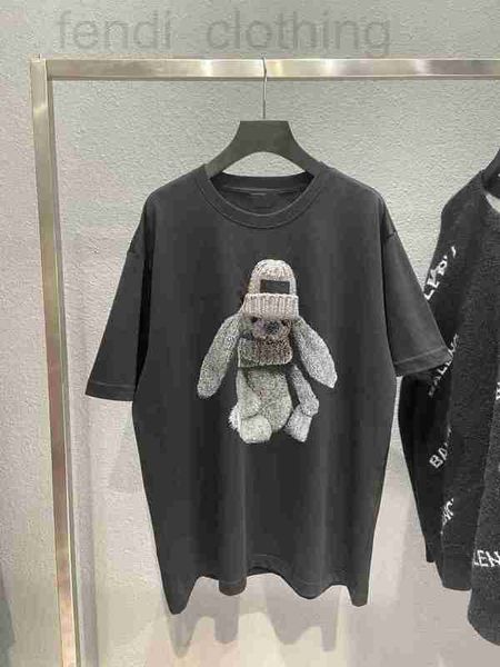 women's knits & tees designer rabbit print paris band hole black short sleeve t-shirt loose lovers t8sn, White
women's knits & tees designer rabbit print paris band hole black short sleeve t-shirt loose lovers t8sn, White