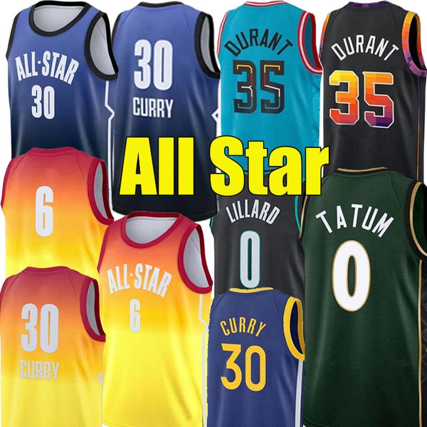 6 all-star 35 durant 30 curry 0 tatum basketball jerseys city edition klay 11 thompson stephen 2 irving damian 0 lillard marcus smart james, Black;red
6 all-star 35 durant 30 curry 0 tatum basketball jerseys city edition klay 11 thompson stephen 2 irving damian 0 lillard marcus smart james, Black;red