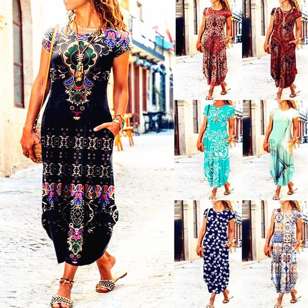 casual dresses women loose boho vintage ruffles besummer printed pocket elegant party dress maxi 230224, Black;gray
casual dresses women loose boho vintage ruffles besummer printed pocket elegant party dress maxi 230224, Black;gray