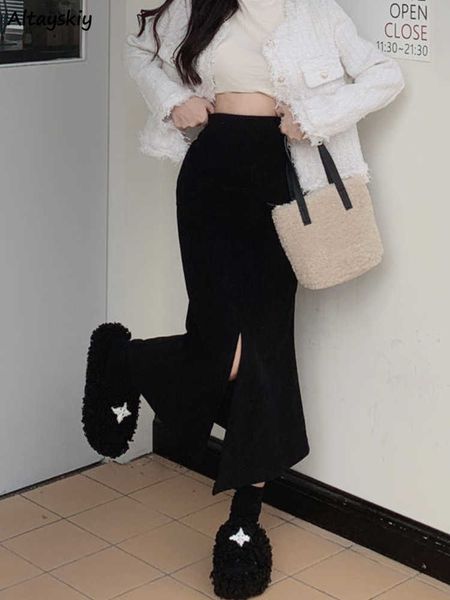 skirts trumpet skirts women retro chic slit-design slim empire ulzzang simple pure midi faldas ladies all-match creativity autumn l230224, Black
skirts trumpet skirts women retro chic slit-design slim empire ulzzang simple pure midi faldas ladies all-match creativity autumn l230224, Black