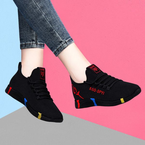 dress shoes sports casual shoes for women outdoor tennis shoes lightweight non-slip breathable sneakers soft walking shoes zapatillas mujer, Black
dress shoes sports casual shoes for women outdoor tennis shoes lightweight non-slip breathable sneakers soft walking shoes zapatillas mujer, Black