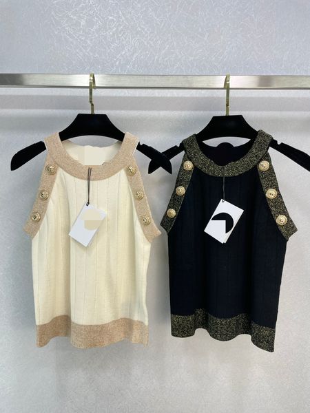 228 2023 spring summer women sweater sleeveless crew neck black striped pullover womens weilan8, White;black
228 2023 spring summer women sweater sleeveless crew neck black striped pullover womens weilan8, White;black