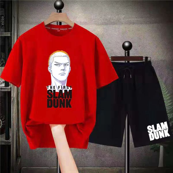 men s tracksuits slam dunk print set japanese anime tshirt shorts 2 piece summer casual suit outdoor short sleeve manga streetwear 230224, Gray
men s tracksuits slam dunk print set japanese anime tshirt shorts 2 piece summer casual suit outdoor short sleeve manga streetwear 230224, Gray