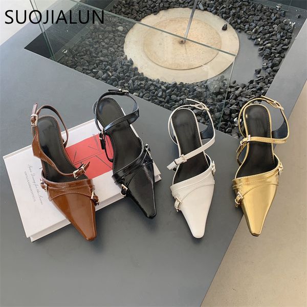 sandals suojialun 2023 spring women sandal shoes fashion square high heel slip on ladies elegant pumps outdoor slingback mules 230224, Black
sandals suojialun 2023 spring women sandal shoes fashion square high heel slip on ladies elegant pumps outdoor slingback mules 230224, Black