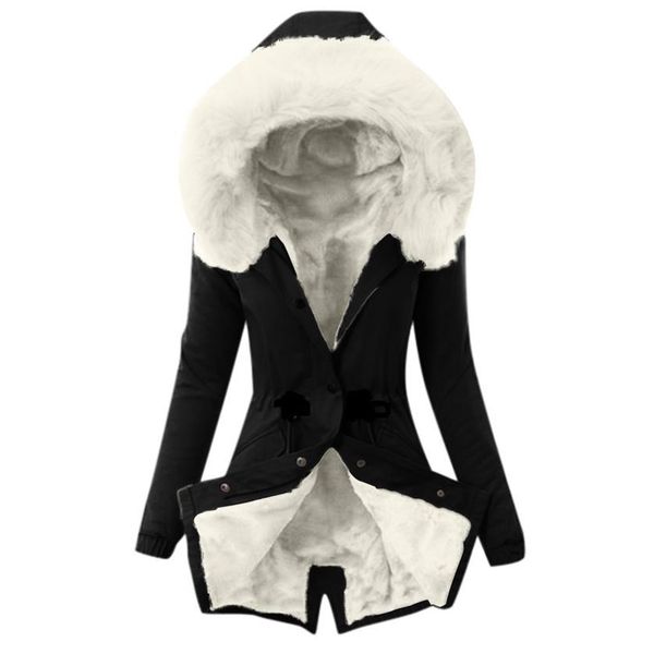 new ladies fur lining coat womens winter warm thick long jacket hooded overcoat for women down coats hooded overcoat y201026279q, Black
new ladies fur lining coat womens winter warm thick long jacket hooded overcoat for women down coats hooded overcoat y201026279q, Black