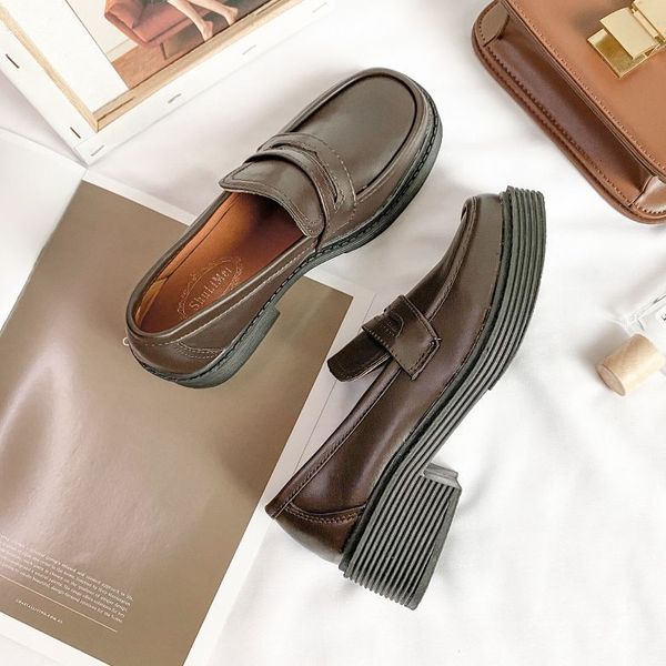 dress shoes brown black loafers women student uniform small leather flats retro british style fashion womens single mary janes 230224
dress shoes brown black loafers women student uniform small leather flats retro british style fashion womens single mary janes 230224
