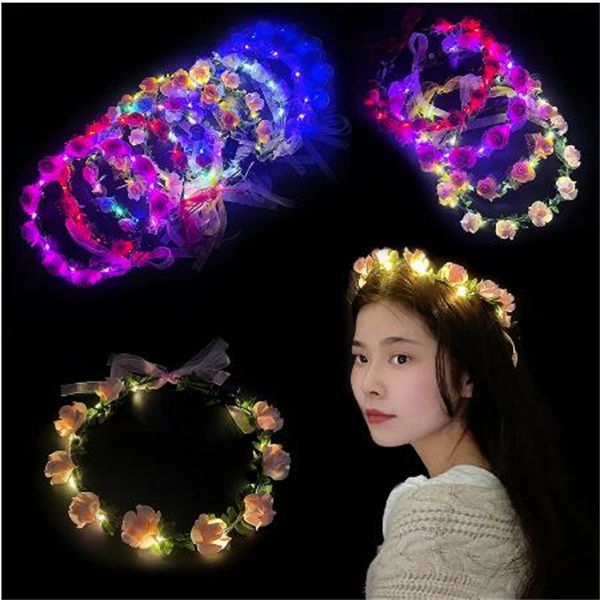 wedding party crown flower headband led light wreath garland decoration women girl birthday favor luminous hair garland hairband gc1931, Silver
wedding party crown flower headband led light wreath garland decoration women girl birthday favor luminous hair garland hairband gc1931, Silver