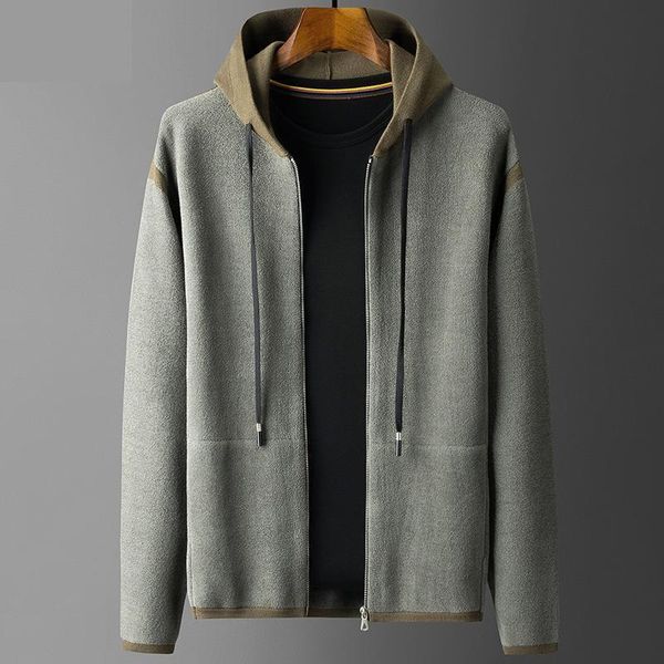 men's sweaters arrival autumn men jacket hooded jacquard zipper cardigan fashion casual computer knitted thick sweater plus size ml3xl4, White;black
men's sweaters arrival autumn men jacket hooded jacquard zipper cardigan fashion casual computer knitted thick sweater plus size ml3xl4, White;black