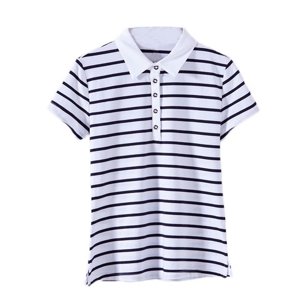 women's blouses shirts 2023 summer striped casual slim lapel short sleeve polo blended fabric fashion slit 230223, White
women's blouses shirts 2023 summer striped casual slim lapel short sleeve polo blended fabric fashion slit 230223, White