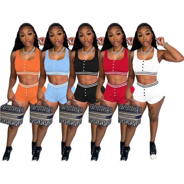 2023 designer two piece sets womens tracksuits summer outfits solid sleeveless tank crop and shorts casual sports suits bulk items wholesale, Gray
2023 designer two piece sets womens tracksuits summer outfits solid sleeveless tank crop and shorts casual sports suits bulk items wholesale, Gray