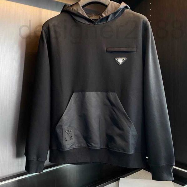 men's hoodies & sweatshirts designer sweater hooded sweaters men new splicing cotton pocket sportswear triangle simple temperament loos, Black
men's hoodies & sweatshirts designer sweater hooded sweaters men new splicing cotton pocket sportswear triangle simple temperament loos, Black